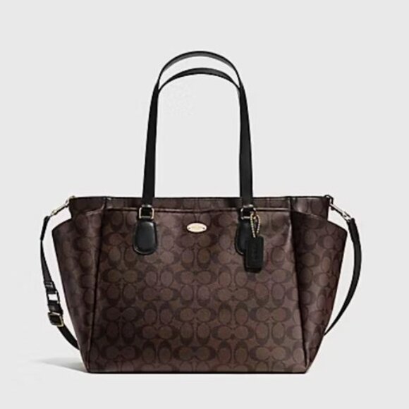 Coach Signature Logo Baby Diaper Bag - Picture 1 of 13